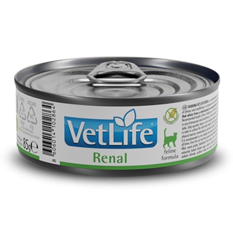 Farmina Vet Life Renal veterinārie konservi kaķiem nierēm 85 g